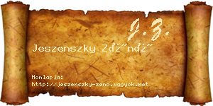 Jeszenszky Zénó névjegykártya